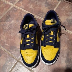 Nike Dunks Michigan University. Lightly Used